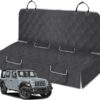 Kistrba Dog Car Seat Cover Compatible with Jeep Wrangler 4 Door 2007-2025, Waterproof Pet Bench Seat Cover for Back Seat, 600D Heavy Duty Scratch Proof Nonslip Truck Seat Covers for Dogs